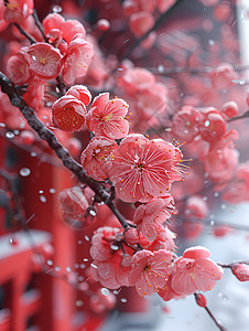 树枝上的梅花图片