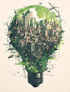 创新绿能城市图片