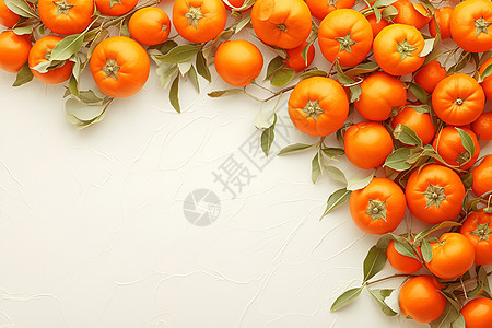 甜美轻盈的柿子图片