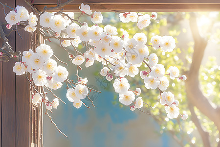 漂亮的白色花卉图片