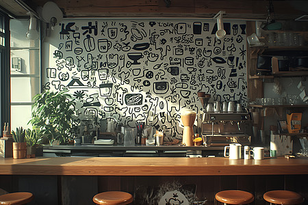 现代咖啡馆图片