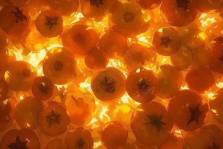 橙子的柔和光影图片