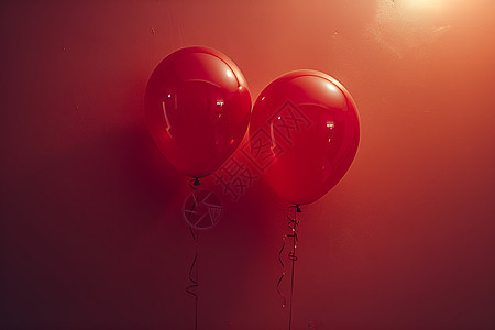 红色的气球图片