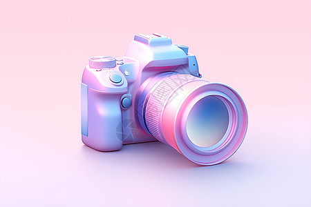 粉蓝相机图片