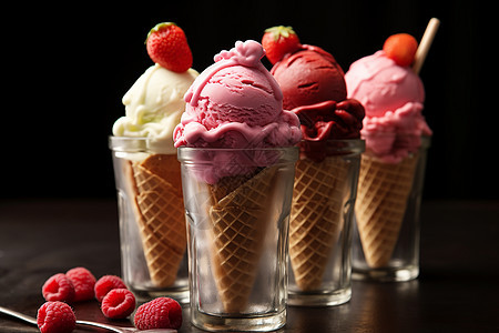 夏日的冰淇淋盛宴图片