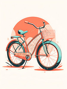漂亮的自行车背景图片