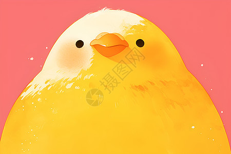 可爱的黄色小鸟图片