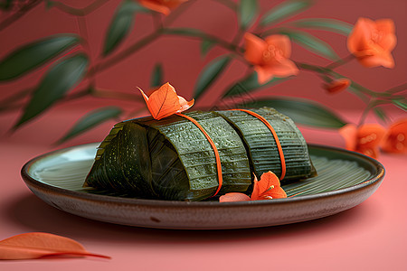 美味新鲜的节日粽子图片