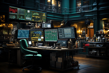 证券交易所的房间图片