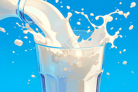 杯子里的牛奶图片