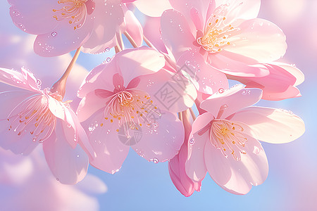 美丽的粉色樱花高清图片