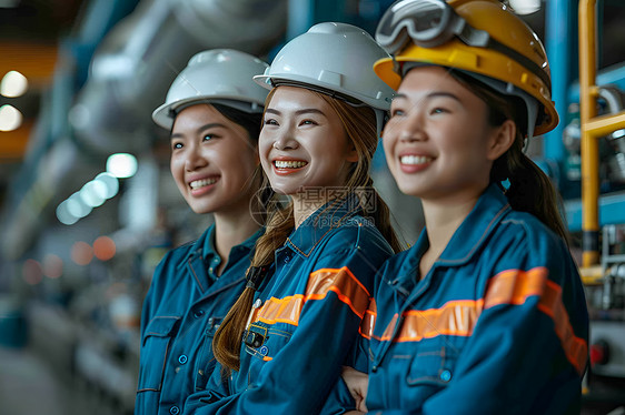 女工人的制服图片