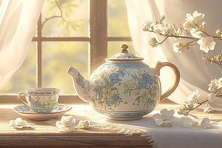 美丽的茶具图片