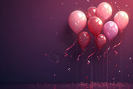 喜庆氛围的气球装饰图片