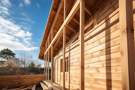 建筑的木质房屋图片