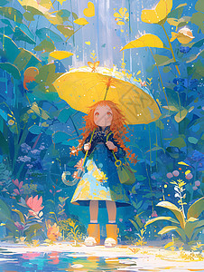 雨节中的魔幻少女图片