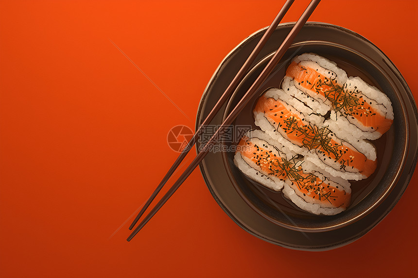 一份美味的寿司图片