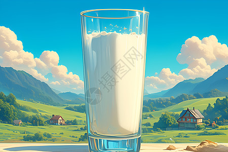 醇香营养的牛奶图片