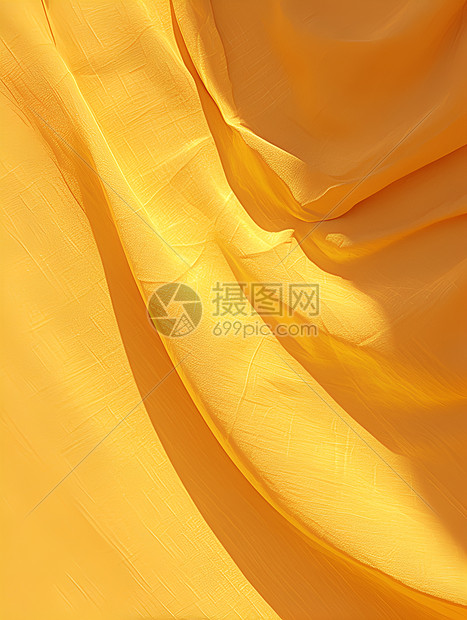 黄色的纺织布料图片