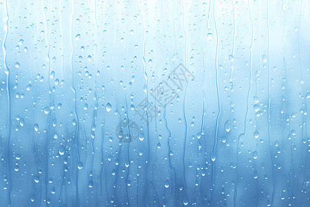 窗户上形成的雨滴图片
