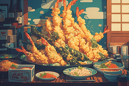 日式美食天妇罗图片