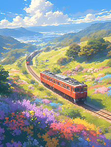 春日浪漫火车图片
