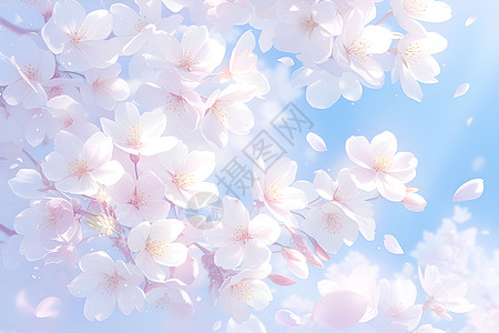 春日美丽的樱花图片