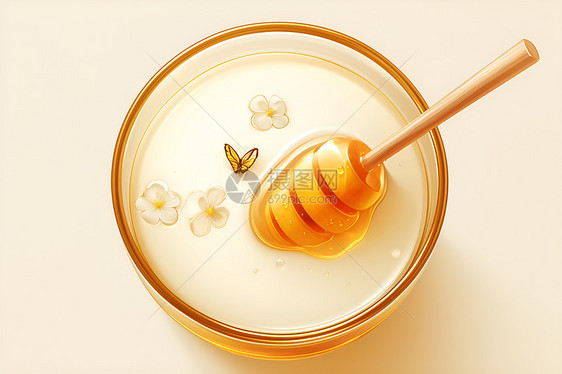 一碗甜蜜的蜂蜜图片