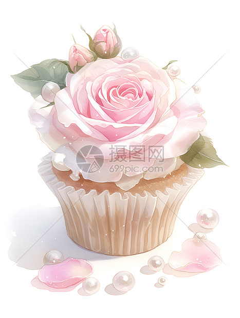 花卉造型的蛋糕图片