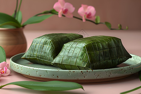 传统美味的粽子图片