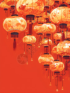 中国的纸灯笼图片