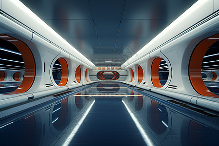 未来建筑隧道图片