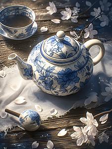 复古的茶壶图片