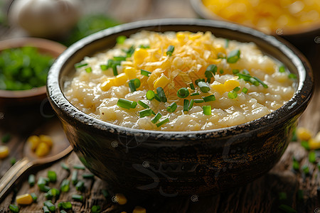 浓稠健康的米粥图片