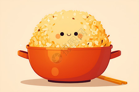 可爱的米饭小人图片