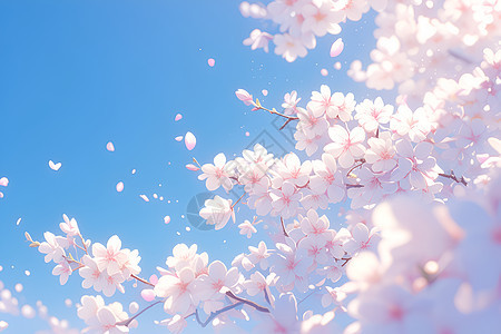 春日盛放的樱花图片