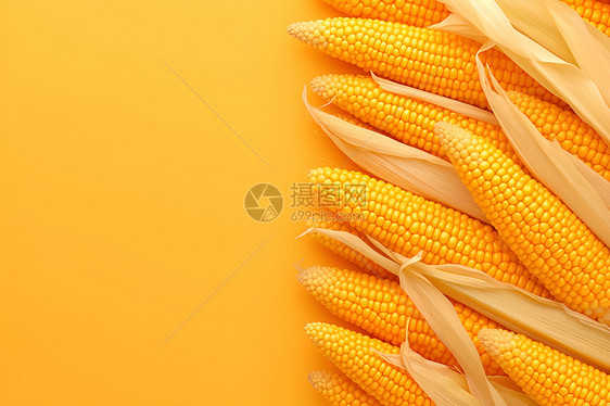 整齐的玉米图片