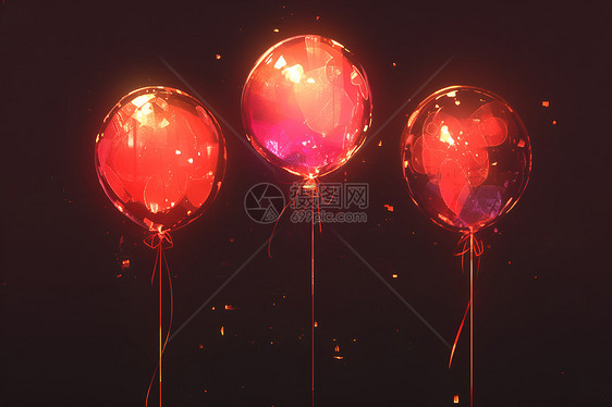 光彩夺目的充气气球图片