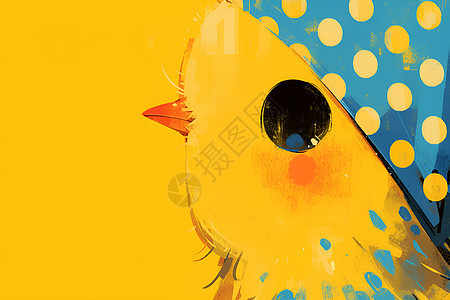 黄色小鸟插图图片