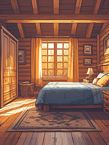 温馨木屋卧室图片