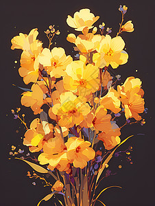 鲜艳的黄花图片