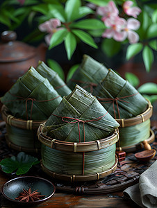 美食传承粽子图片