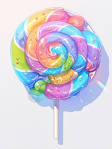 斑斓多彩的棒棒糖图片