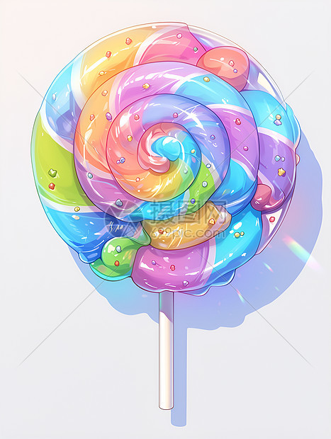 斑斓多彩的棒棒糖图片