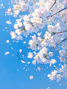 树枝的樱花图片