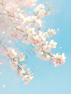 清新绽放的樱花图片