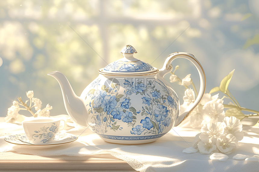 雅致美观的茶壶图片