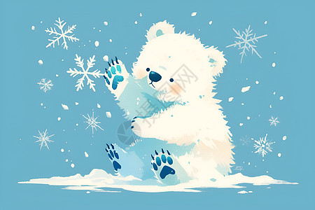 可爱的小熊插画图片