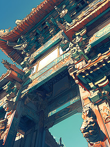 中国宫殿的建筑图片