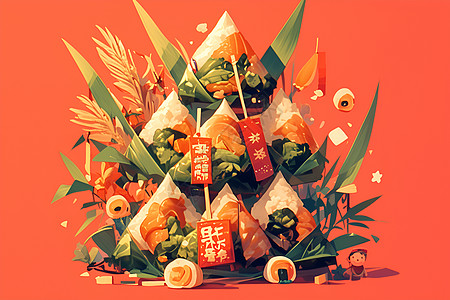 丰富色彩的食物金字塔图片
